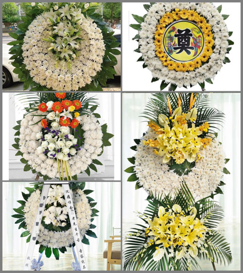 上海奉贤区南桥镇五宅村花圈速递